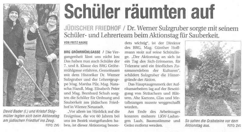 Niederösterreichische Nachrichten 02.11.2009